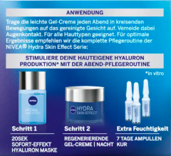 NIVEA Hydra Skin Effect Regenerierende Gel-Creme Nacht Ночной Регенерирующий гель-крем, 50мл