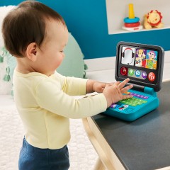 Mattel Fisher-Price Lernspass Homeoffice Laptop Elektronisches Babyspielzeug (deutsche Edition) Fisher-Price Learning Fun Home Office Laptop Electronic Baby Toys (немецкое издание)