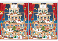 Niederegger Adventskalender Pyramide 300g х 2stk, Адвент-календарь 2025 "Пирамида", 24 сладких сюрприза, 40см х 30см, 300 грамм x 2 шт