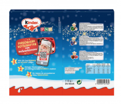 Kinder Mix Chocolate Table 2025 Adventskalender, Киндер Адвент-календарь, 24 сладких сюрприза, 113 грамм