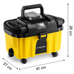 TROTEC TROTEC Nass-Trocken-Akkusauger VC 15-20V, 130,00 W, beutellos, Nass-/Trockenreinigung  Беспроводной пылесос TROTEC для влажной и сухой уборки VC 15-20В, 130.00 Вт, без мешка, влажная/сухая уборка