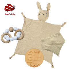 Angels Baby Geschenk zur Geburt mit Schnuffeltuch Подарок на рождение с пледом