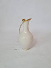 Ваза-кувшин винтажная Royal KM Bavaria, фарфор с цветочным рисунком ручной работы, 16,5 x 7,5 см, Германия, 1960-70гг.