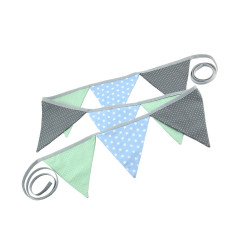 jollaa Wimpelkette »Punkte Sterne« Wimpel Baumwolle 2 Цепочка для вымпелов »dots stars« вымпел хлопок 2