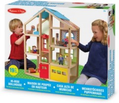 Melissa  Doug Mehrstockiges Puppenhaus aus Holz Многоэтажный деревянный кукольный домик