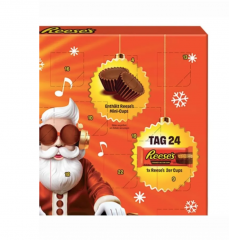 Reese's Шоколадный адвент-календарь, с арахисовым маслом, 24 сладких сюрприза, 242 г