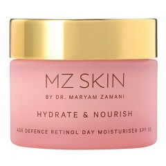 MZ SKIN Hydrate & Nourish Age Defence Retinol Day Moisturiser Увлажняющий и питающий антивозрастной дневной увлажняющий крем с ретинолом