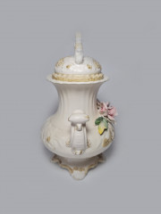 Capodimonte Italy Ваза "Розовая роза", 23см x 14см, Италия, 1960-70гг.