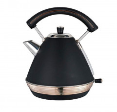 COFI 1453 COFI 1453 Wasserkocher Retro Wasserkessel 1,7 Liter Aut. Abschaltung, 1.7 l Schwarz/Gold COFI 1453 Ретро чайник 1,7 л авт. Отключение, 1,7 л