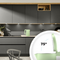 Balter Balter Wasserkocher WK-4-MT, Edelstahl, 1,7 Liter, Doppelwand Design, BPA frei, LED, minze  Чайник Balter WK-4-MT, нержавеющая сталь, 1,7 литра, конструкция с двойными стенками, без BPA, светодиод, мятный