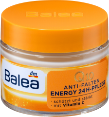 Balea Tagescreme Q10 Anti-Falten Energy 24h-Pflege, 50 ml Балеа Дневной крем против морщин с Q10 и Витамином С