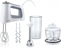 Braun Braun Handmixer HM5137WH Handmixer Leistungsbedarf: 750 W, Geschwindigkeitsstufen: 9  Ручной миксер Braun HM5137WH Требуемая мощность ручного миксера: 750 Вт, уровни скорости: 9