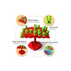 Hocan Puzzle-Mathe-Spiel Frosch Balance Baum Математическая игра-головоломка дерево баланса лягушки