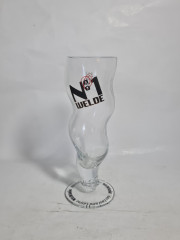 Немецкие пивные бокалы винтажные Weldebrau, Rastal, стекло, 0.3 л, 5 шт., 21 см, Германия, 1980-90гг.