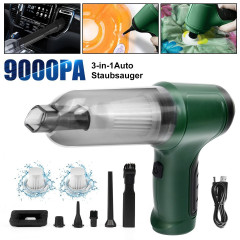 Greensky Greensky Akku-Handstaubsauger 3 IN 1 Handstaubsauger Akku, 9000pa Autostaubsauger Starker Saugkraft, 120 W, beutellos, 4000mah Mini-Handstaubsauger fur Auto, Zuhause, Buro, Tierhaare  Беспроводной ручной пылесос Greensky, аккумулятор для ручного 