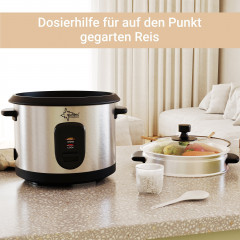 Suntec Wellness Suntec Wellness Reiskocher RKO-9974 THUY-DENISE, 400,00 W, Dampfgarer, Multikocher mit Warmhaltefunktion, Messbecher Reiskelle Рисоварка Suntec Wellness RKO-9974 THUY-DENISE, 400,00 Вт, пароварка, мультиварка с функцией подогрева, мерный
