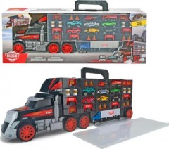 Dickie Toys Grosser Truck Tragekoffer inkl. 8 Die-Cast Fahrzeugen  Helikopter Большой кейс для грузовых автомобилей, включающий 8 литых автомобилей и вертолеты.