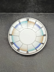 Тарелки винтажные Eschenbach / Коллекция Living Colours, с ярким декором, фарфор, 4 шт., 11 см, Германия, 1970-80гг.