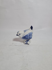 Фигурка винтажная Delft "Птичка", ручная работа, фарфор, 8 см, Нидерланды, 1970-80гг.