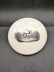 Тарелка декоративная V&B Wallerfangen "Олень", фарфор, 12 см, Германия, 1970-80гг.