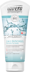 Lavera Basis Sensitive 2in1, Лавера Гель для душа 2в1 для волос и тела, 200 мл