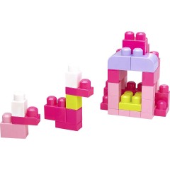 Mattel Mega Bloks Bausteine-Beutel pink (60 Teile) Мешок для строительных блоков Mega Bloks розовый (60 шт.)