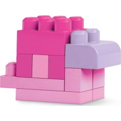 Mattel Mega Bloks Bausteine-Beutel pink (60 Teile) Мешок для строительных блоков Mega Bloks розовый (60 шт.)