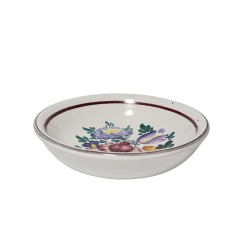 GMUNDNER Keramik Тарелочка для варенья/закусок "Разноцветные цветы" 13,5см, 1950-60гг.