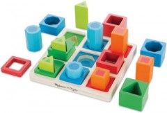 Melissa Doug Holzspielbrett mit Formen zum Sortieren Деревянная игровая доска с фигурами для сортировки