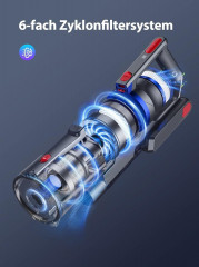 Buture Buture Akku-Hand-und Stielstaubsauger, beutellos, Staubsauger 33000 Pa Starke Saugleistung, Staubsauger kabellos Langere  Беспроводной ручной и стержневой пылесос Buture, без мешка, пылесос 33000 Па, высокая мощность всасывания, беспроводной пылесо