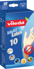 Vileda Хозяйственные перчатки Multi Latex Размер S/M, 10 шт