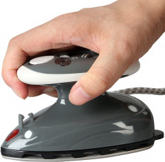Jago Jago Reisebugeleisen Mini Bugeleisen 260-420 W, Wassertank 40 ml, 100-240 V Grau Мини-утюг Jago Travel Iron 260-420 Вт, резервуар для воды 40 мл, 100-240 В