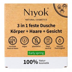 Niyok 3in1 feste Dusche Korper+Haare+Gesicht Early spring 80g  Твердый душ 3в1 тело+волосы+лицо Ранняя весна 80г