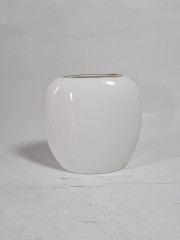 Ваза винтажная Fine China, Norcrest "50 летний юбилей" с золотистым декором, костяной фарфор, 11 х 10 см, Япония, 1970-80гг.