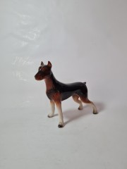 Статуэтка винтажная большая Goebel "Доберман", фарфор, 19 х 22 см, Германия, 1960-70гг.