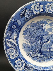 Тарелки винтажные Wood &amp; Sons, Коллекция &quot;Woodland&quot;, фарфор, 5 шт., 23 см, Великобритания, 1960-70гг.