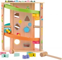 JOHN Kugelbahn Rolli Multifunktion Holz Мраморная дорожка для инвалидной коляски многофункциональная деревянная