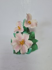 CAPODIMONTE Набор коллекционных фигурок "Розовые цветы"+"Две красные розы", Италия, 1960-70гг.