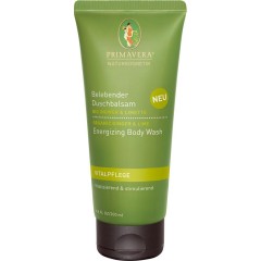 Primavera (Примавера)  Energizing Ingwer Limette Belebender Duschbalsam Бальзам для душа, Geschenkset Подарочный набор: Korperol Ingwer Limette 30 мл + Duschbalsam Бальзам для душа Ingwer Limette 100 мл + Aroma Roll-On Gute Laune 10 мл + Yoga-Ubungsheft /