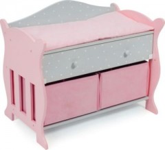 CHIC 2000 Wickeltisch mit 3 Staufachern Puntos grey Пеленальный столик с 3 отделениями для хранения Puntos серый