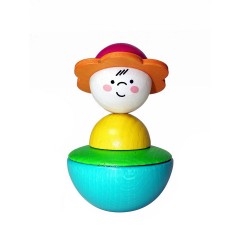HESS Holzspielzeug Stehaufmannchen Girl Деревянная игрушка всплывающая девочка