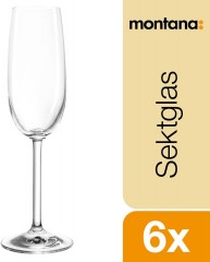 Montana Sekt Glaser 6st, Монтана Набор бокалов для шампанского 200 мл, 6 шт