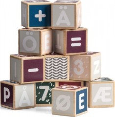 Micki Senses Holzwurfel-Buchstabenbausteine Деревянные кубики для букв Senses