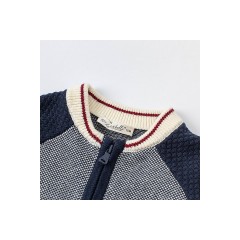 Dave  Bella Navy Baumwoll-Jacke fur Jungen Хлопковая куртка темно-синего цвета для мальчиков