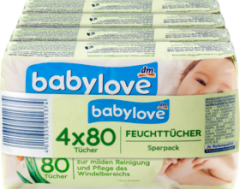 babylove Влажные салфетки, 320 шт