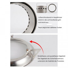 GelldG GelldG Reiskocher Campingkocher, Kompakt Kocher fur BBQ Picknick Wandern Reisen Рисоварка GelldG, походная плита, компактная плита для барбекю, пикника, походов, путешествий